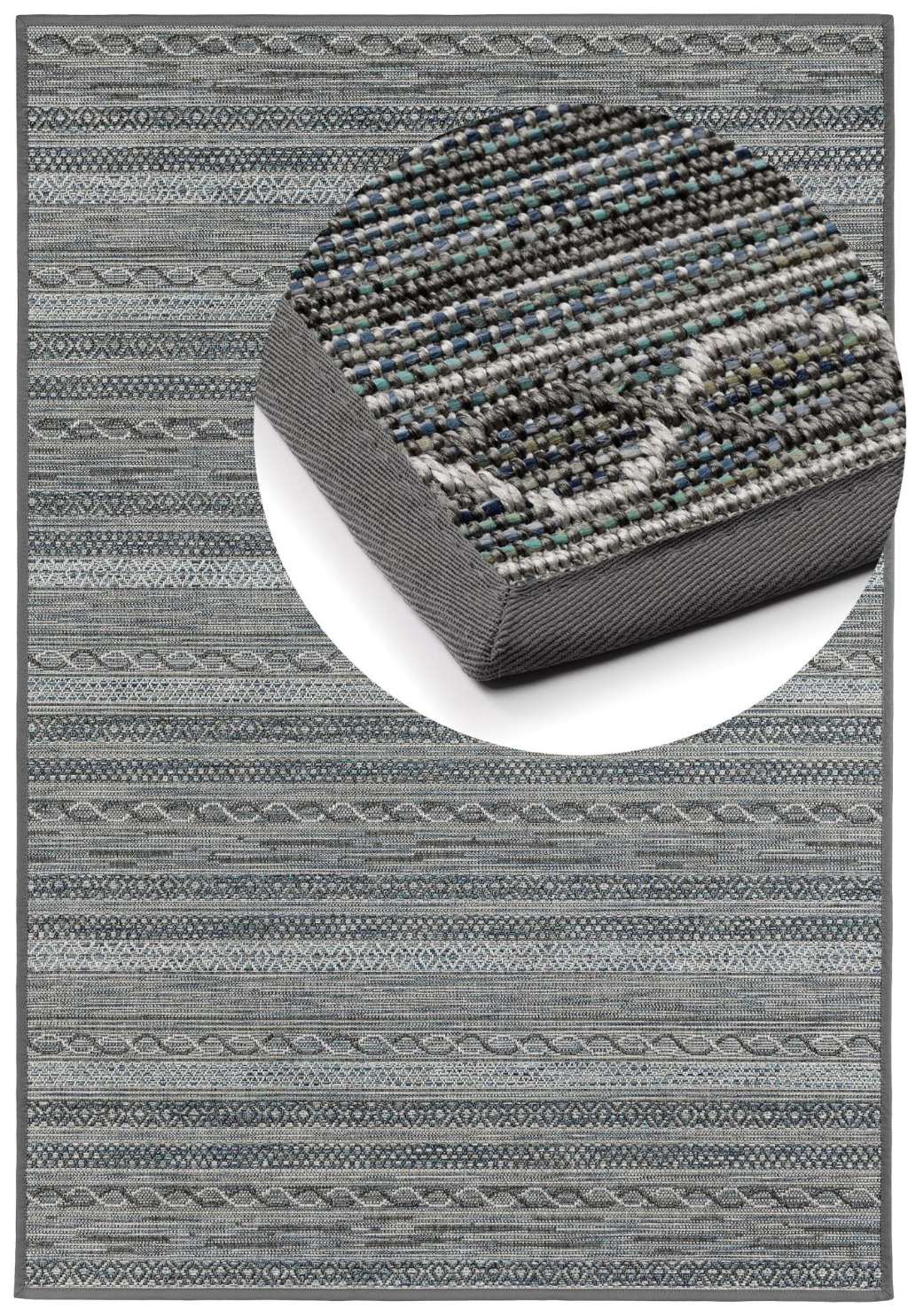Naturino Joy Barbados Platin Draufsicht mit Lupe