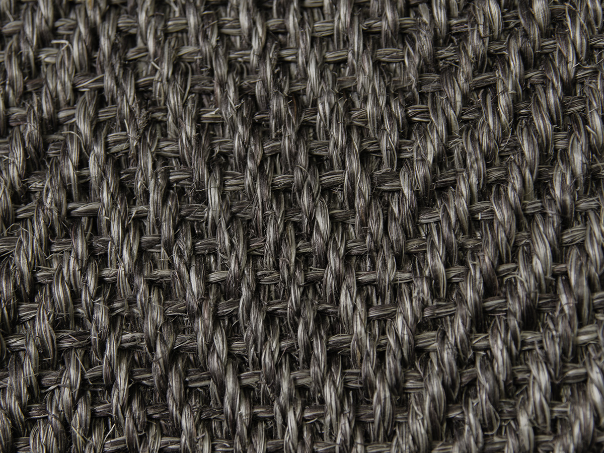 Sisal Mix Fischgrat grau-meliert