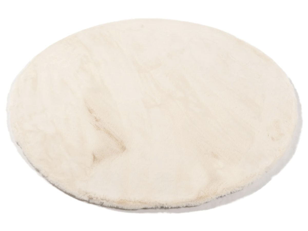 Hochflorteppich Lotti Beige rund