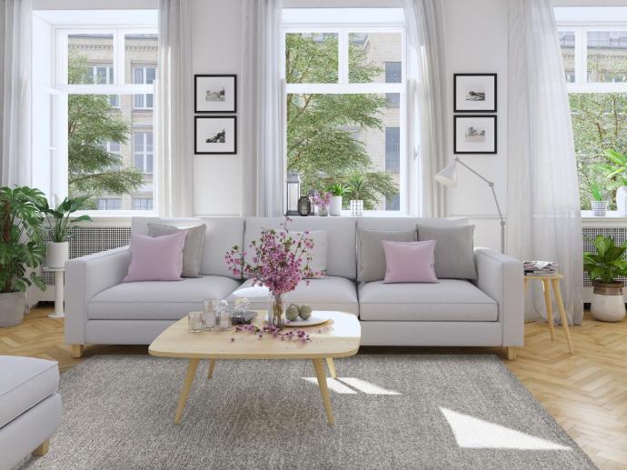 Maduna Taupe Maduna Taupe in einem Wohnzimmer