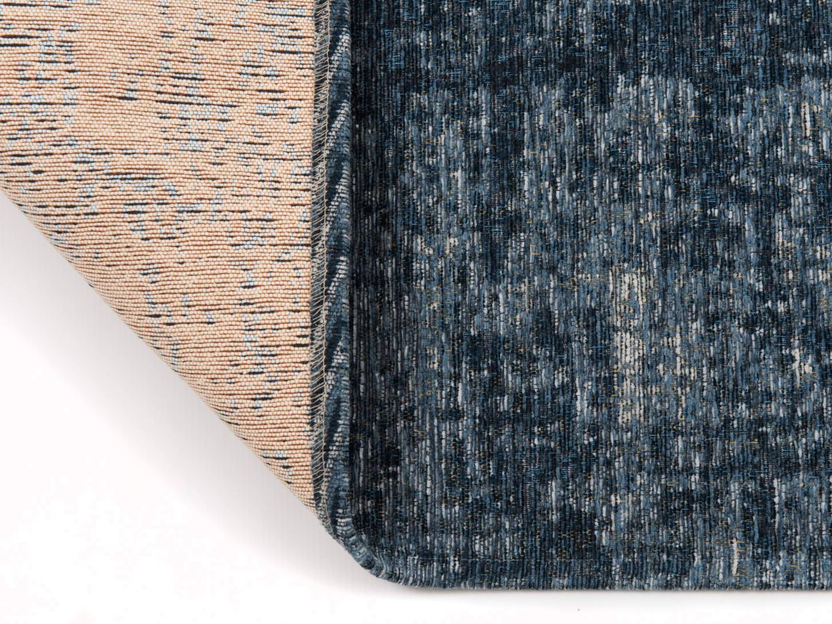 Vintage-Teppich Saragoza Denim Rücken