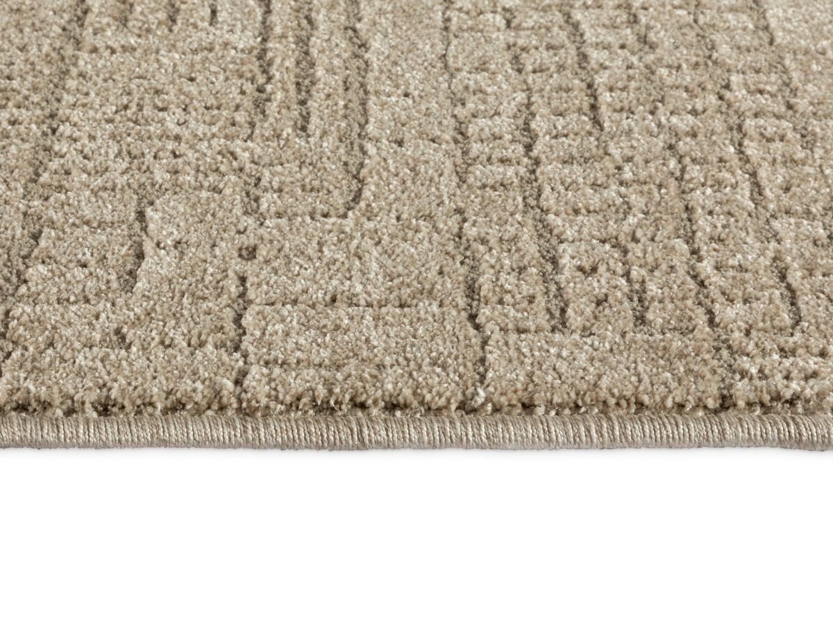 Kurzflorteppich Tredito Sand Detail