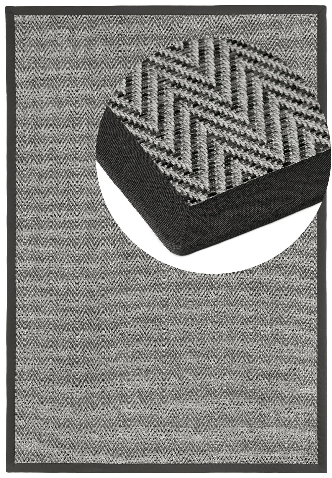 Naturino Basic S2 Schiefer 002 Fischgrat Draufsicht mit Lupe Naturino Basic S2 Schiefer 002 Fischgrat Draufsicht mit Lupe