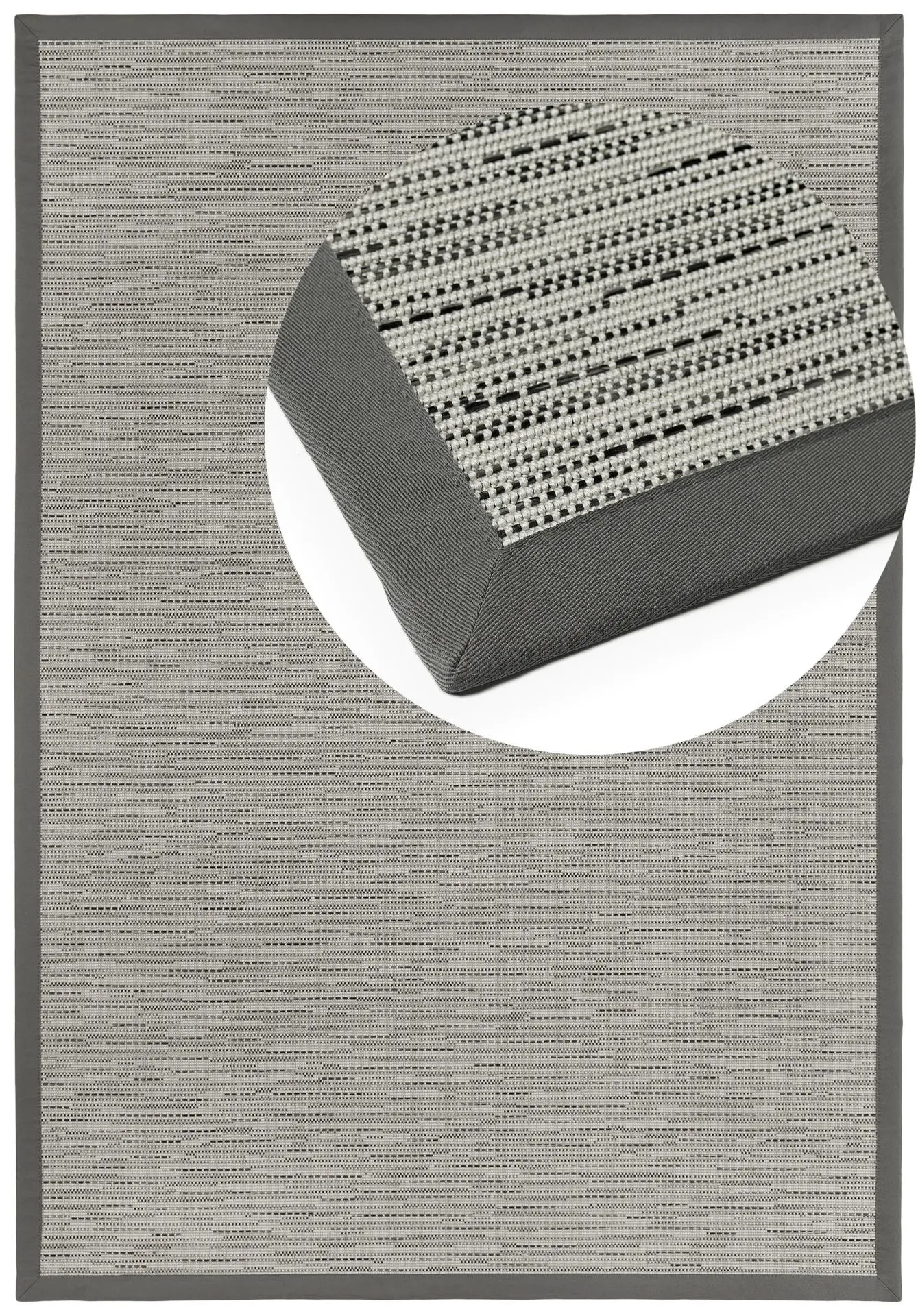 Naturino Effekt S2 Silbergrau Draufsicht mit Lupe