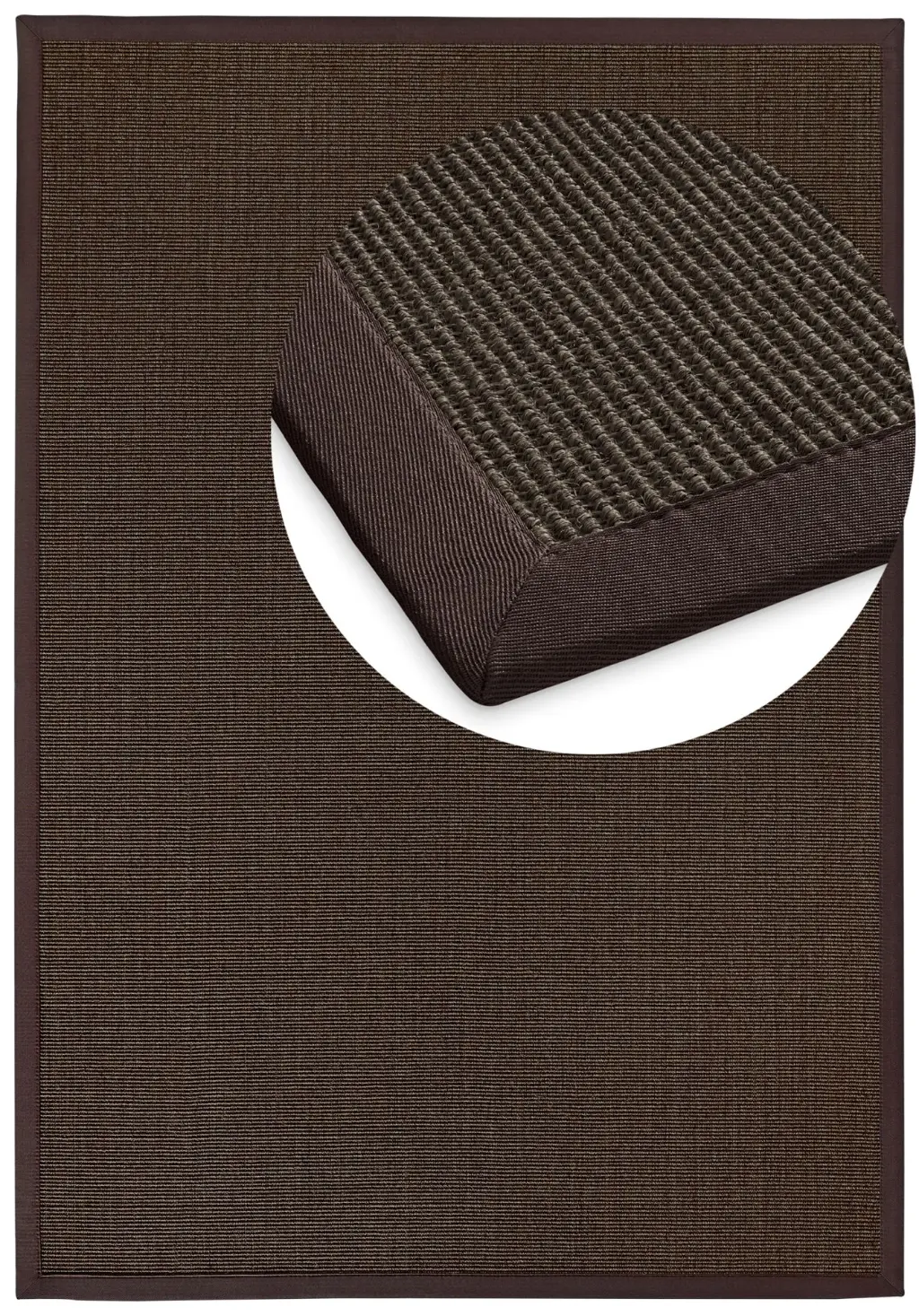 Mara S2 Mocca Draufsicht mit Lupe