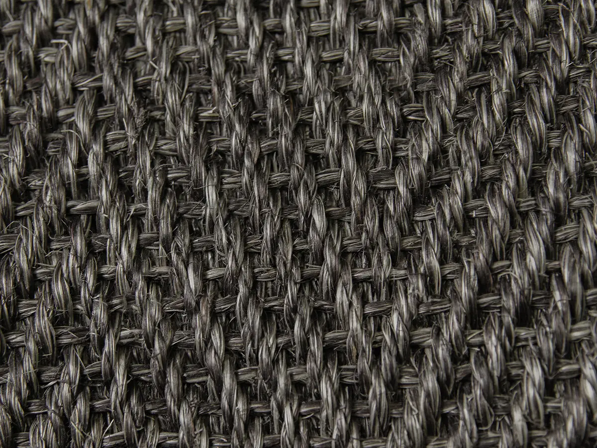 Sisal Mix Fischgrat grau-meliert