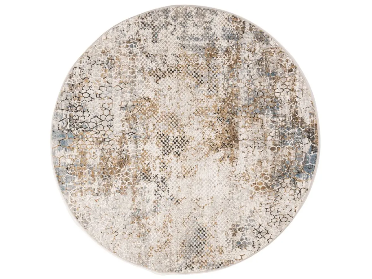 Diadem Grau Aqua Draufsicht rund