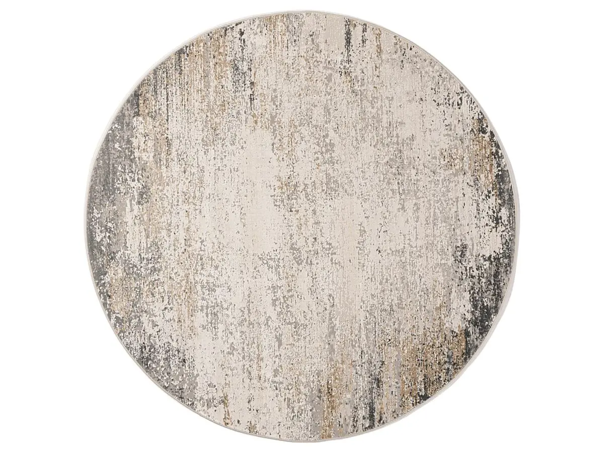 Diadem Grau Draufsicht rund