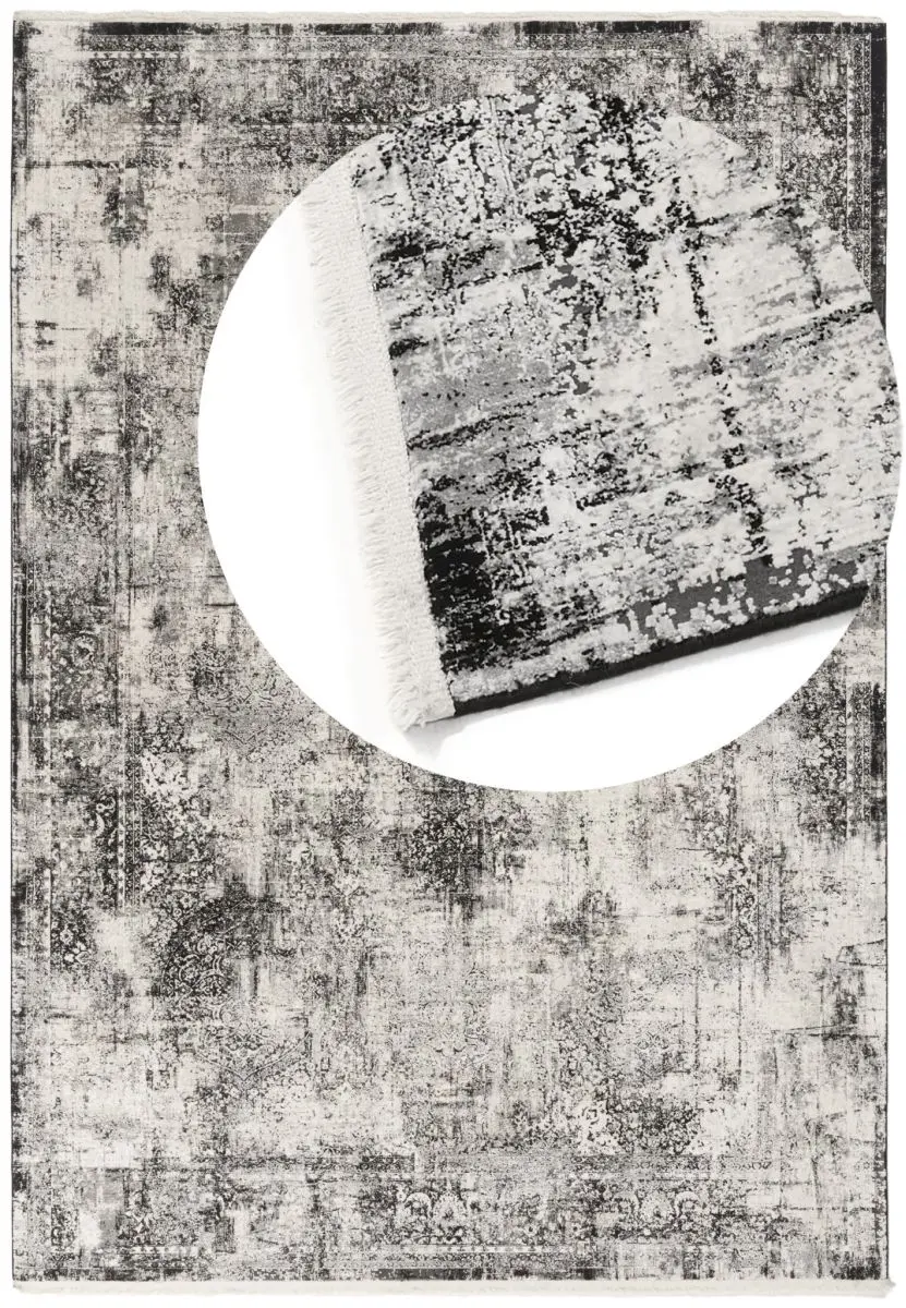 Diadem Schwarz-Silber Draufsicht mit Lupe