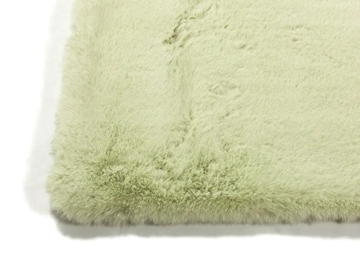 Hochflorteppich Louisa Grün Ecke Hochflorteppich Louisa Grün Ecke