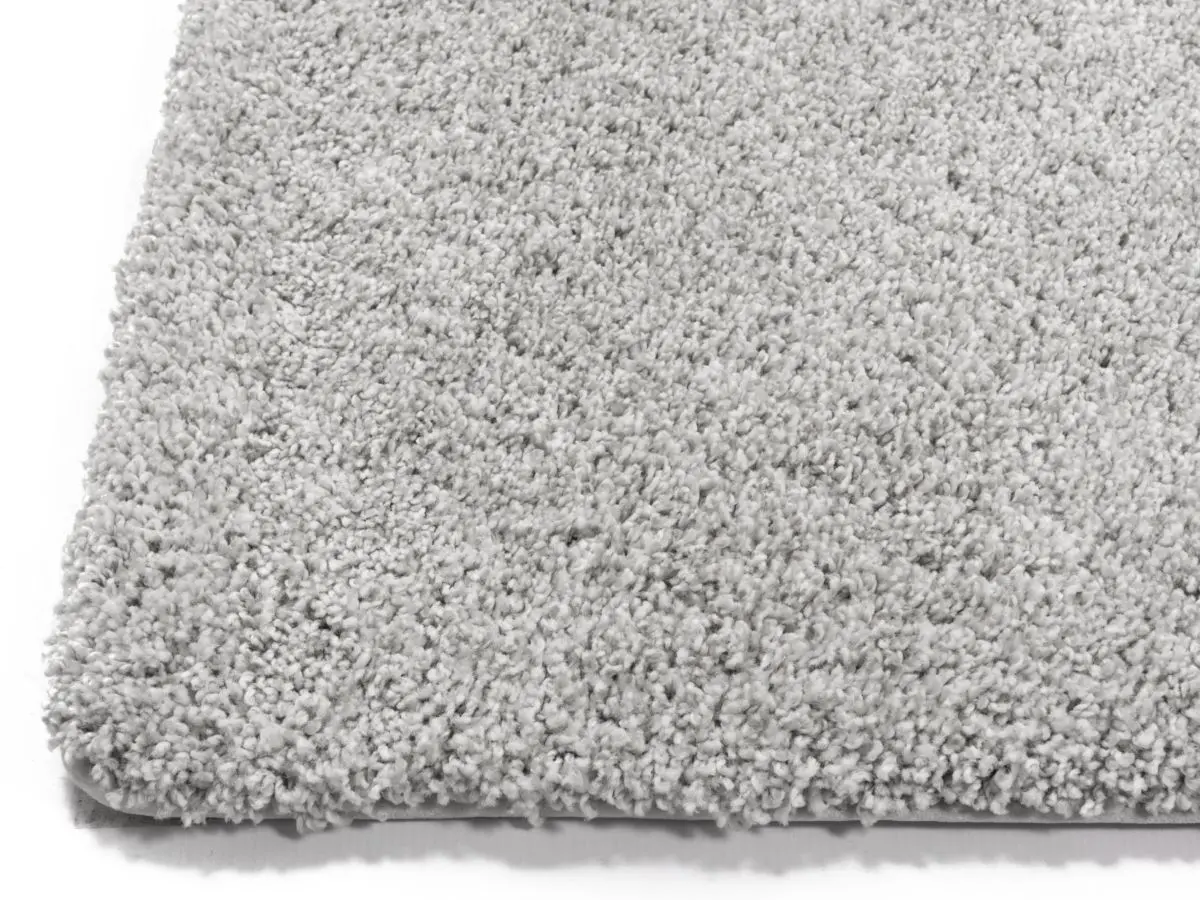 Hochflorteppich Lucida Silber Ecke