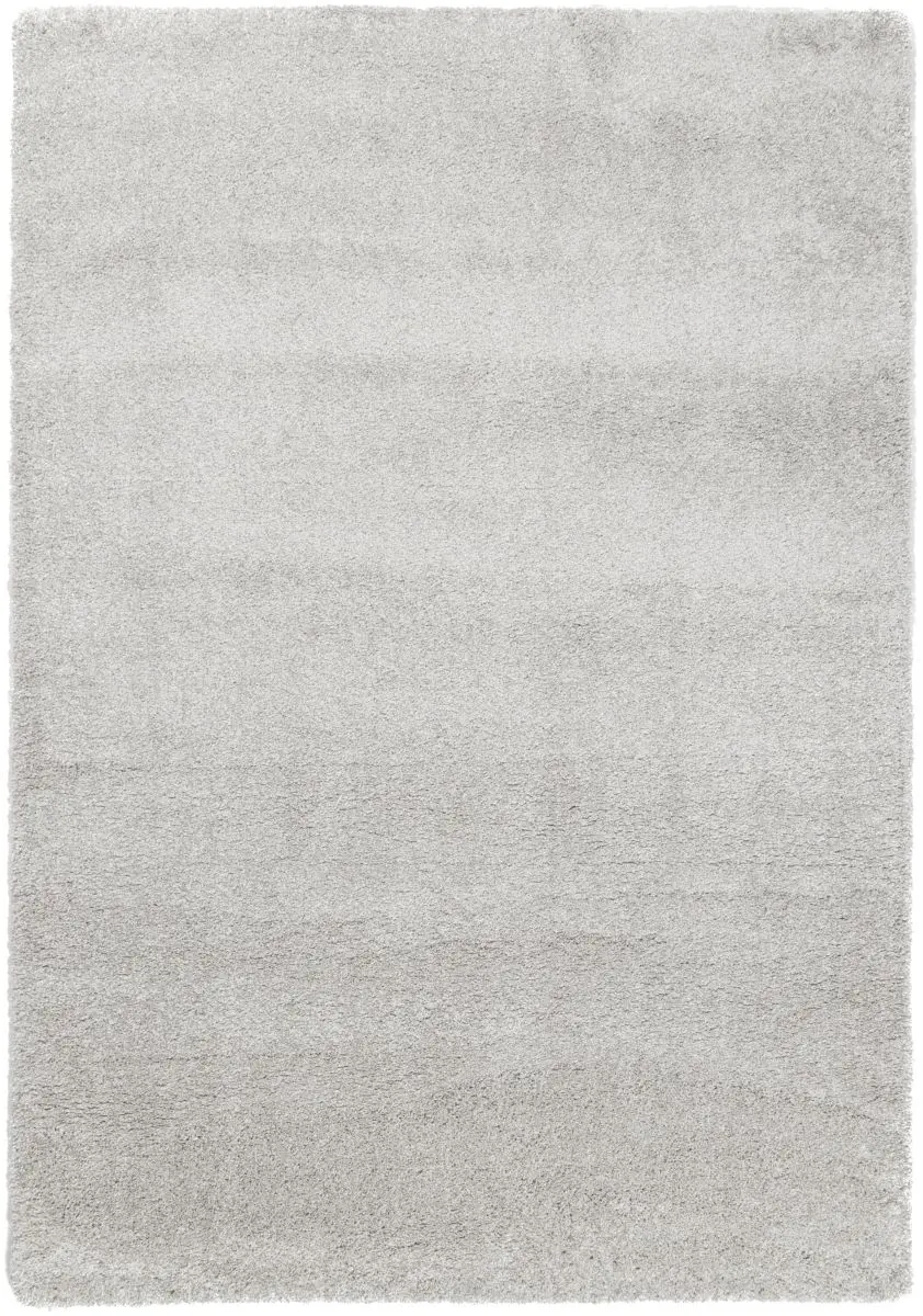 Hochflorteppich Lucida Silber Draufsicht
