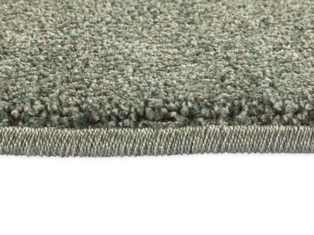 Kurzflorteppich Maduna Grün Detail