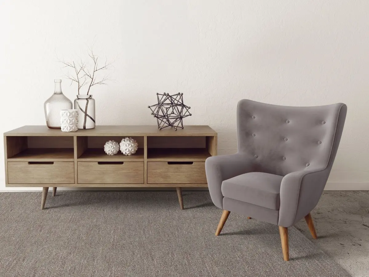 Kurzflorteppich Maduna Rot Milieubild