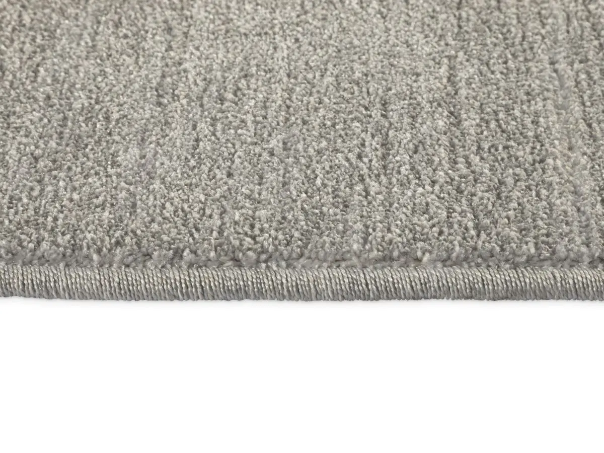 Kurzflorteppich Maduna Silber Detail