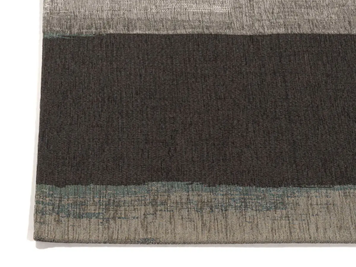 Designteppich Modra Blau Ecke