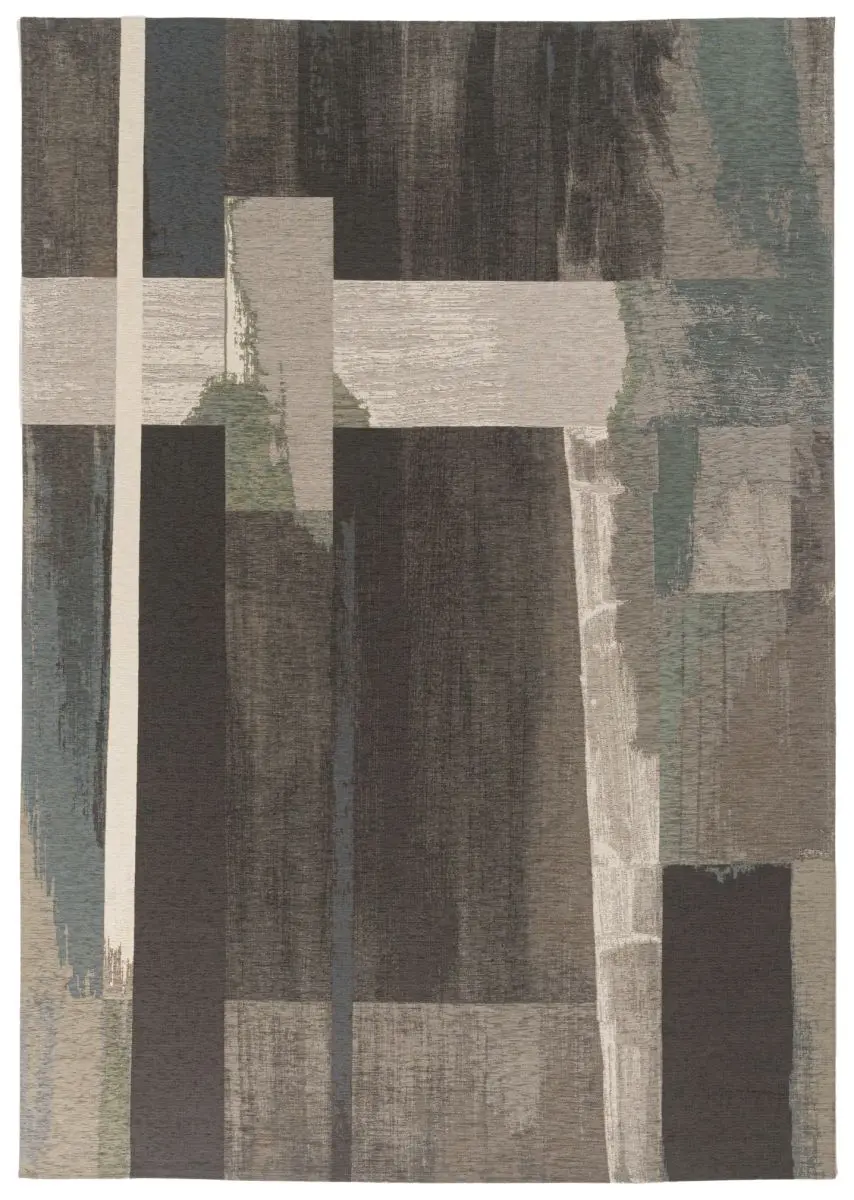 Designteppich Modra Blau Draufsicht