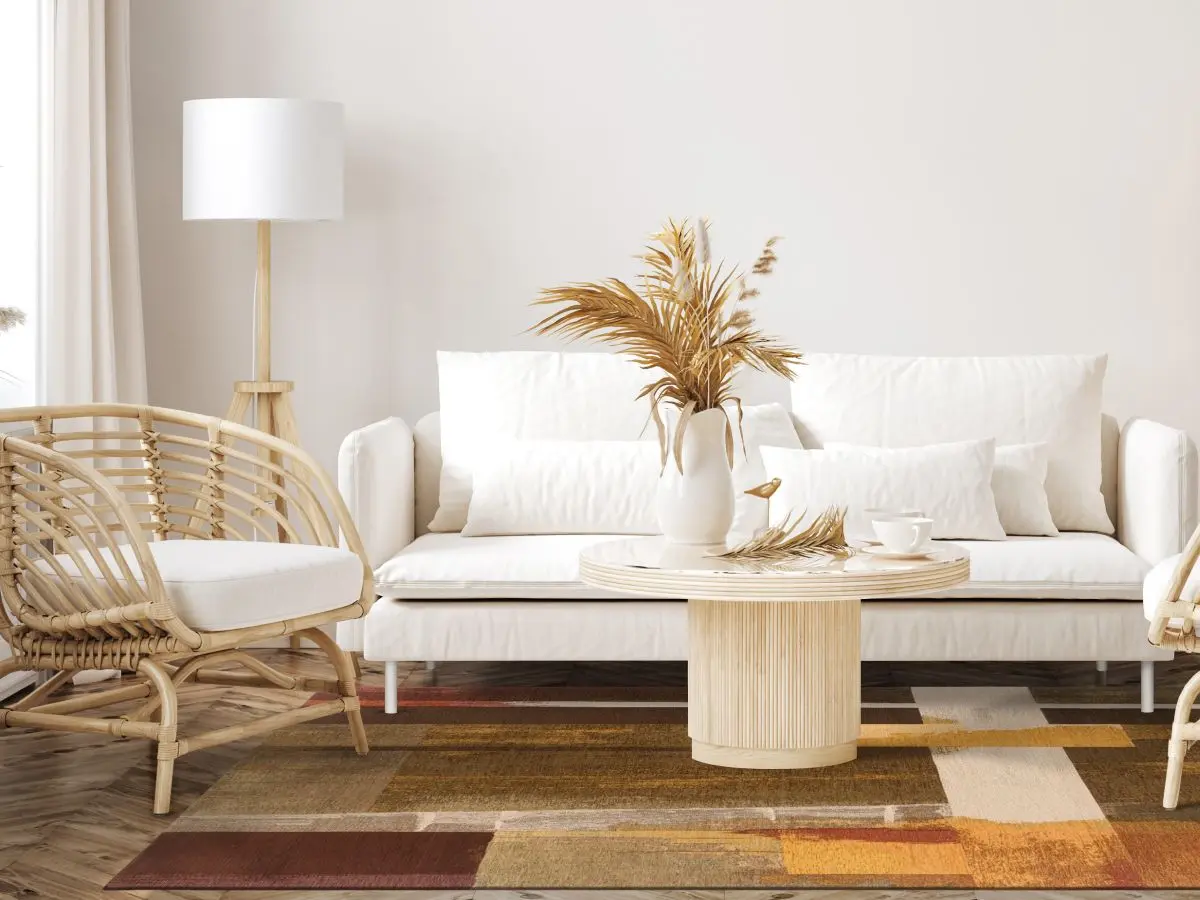 Designteppich Modra Kupfer Milieubild