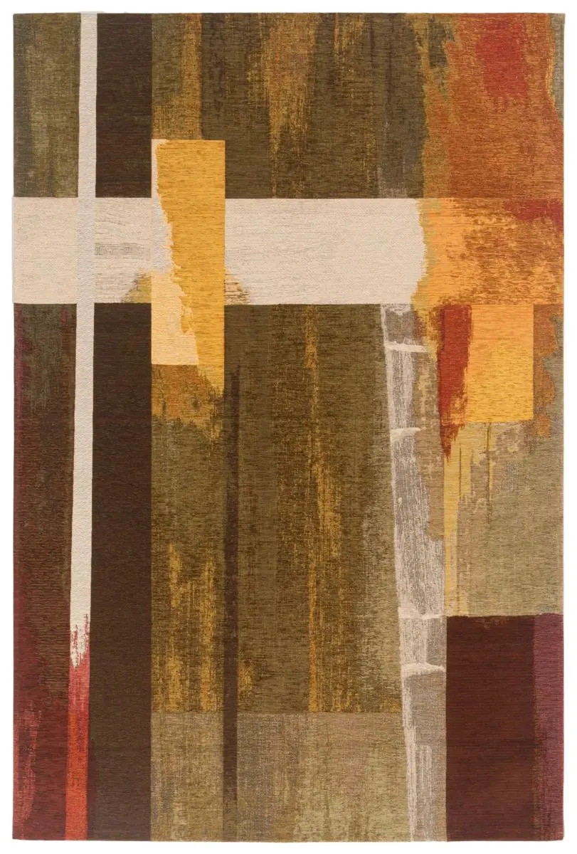 Designteppich Modra Kupfer Draufsicht