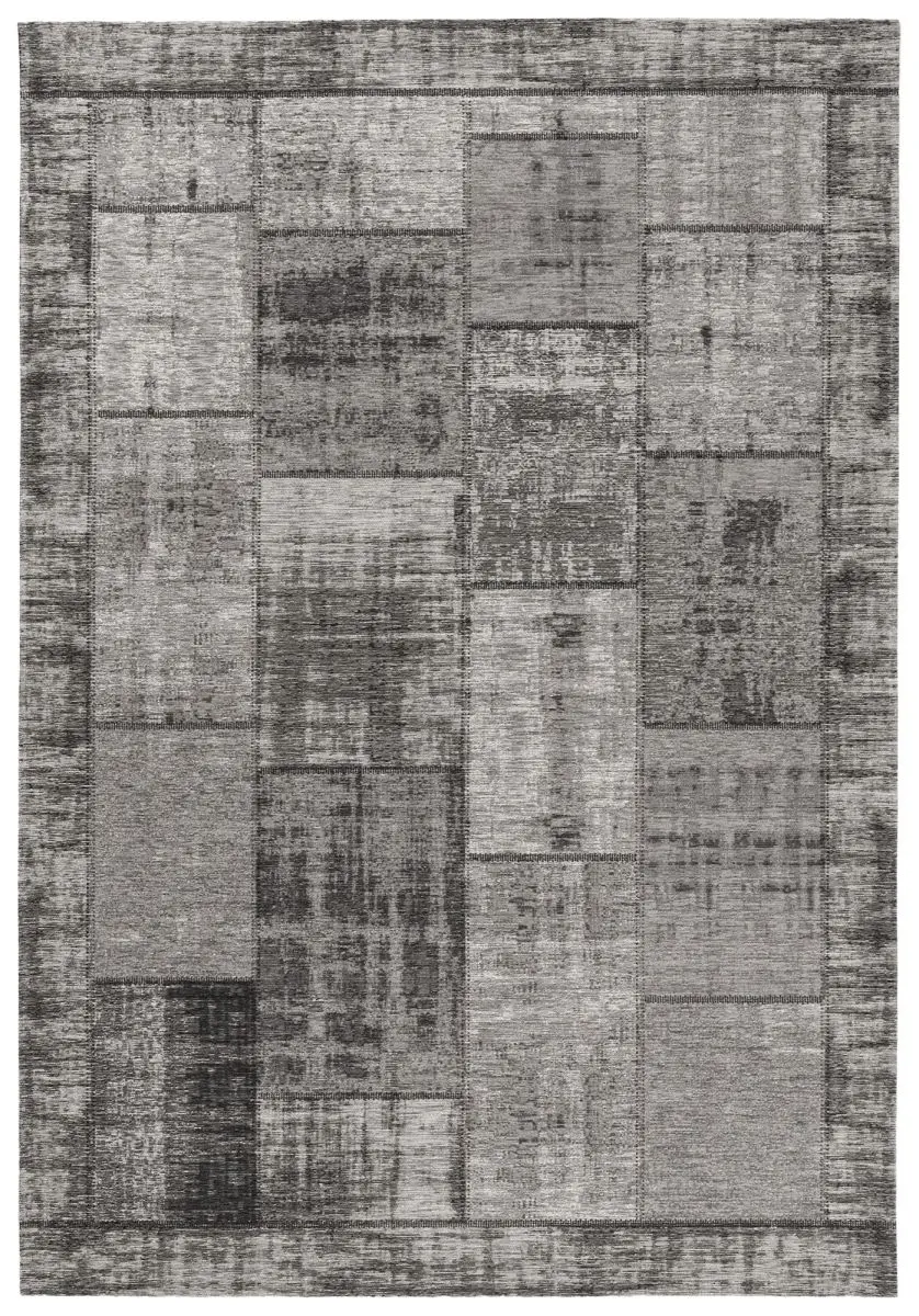Designteppich Pablo Dunkelgrau Draufsicht