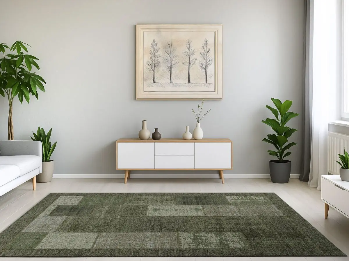 Designteppich Pablo Grün Milieubild