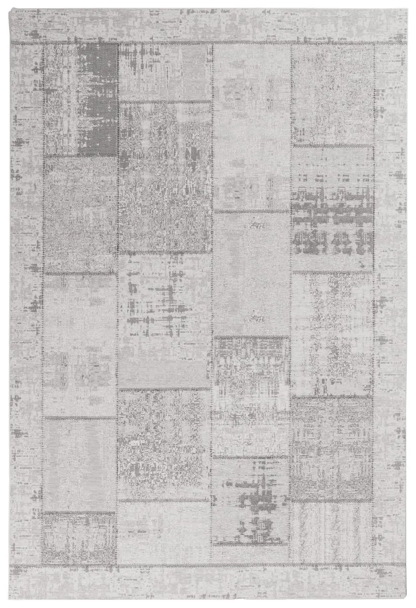 Designteppich Pablo Hellgrau Draufsicht