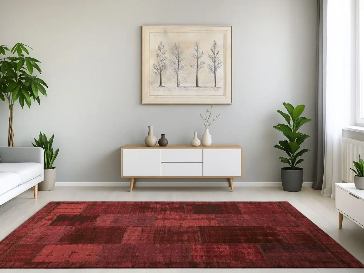 Designteppich Pablo Rot Milieubild