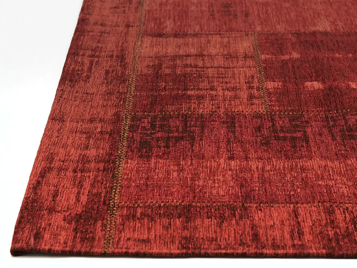 Designteppich Pablo Rot Ecke