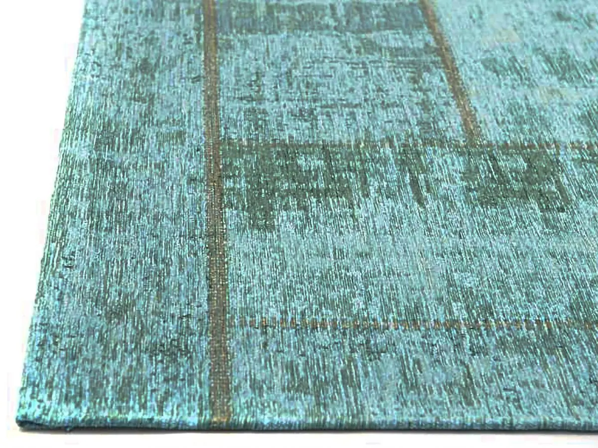 Designteppich Pablo Türkis Ecke