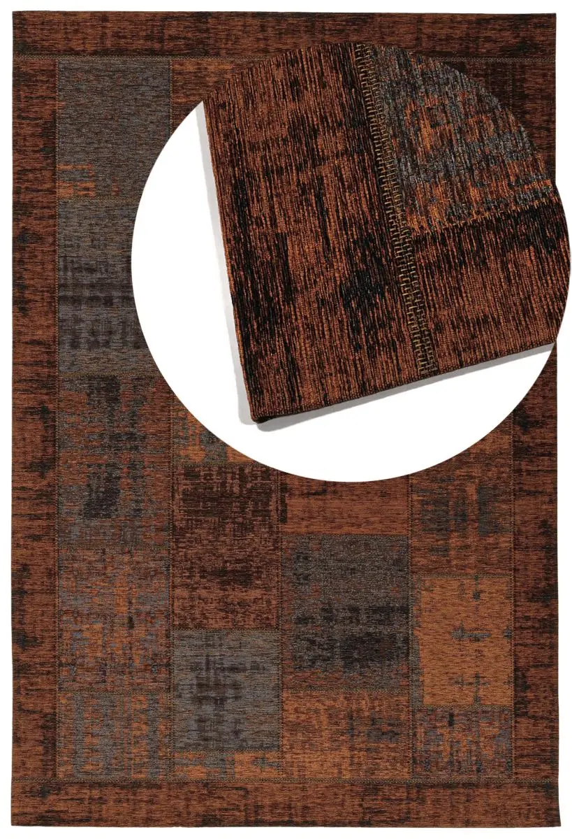 Designteppich Pablo Terra Draufsicht mit Lupe