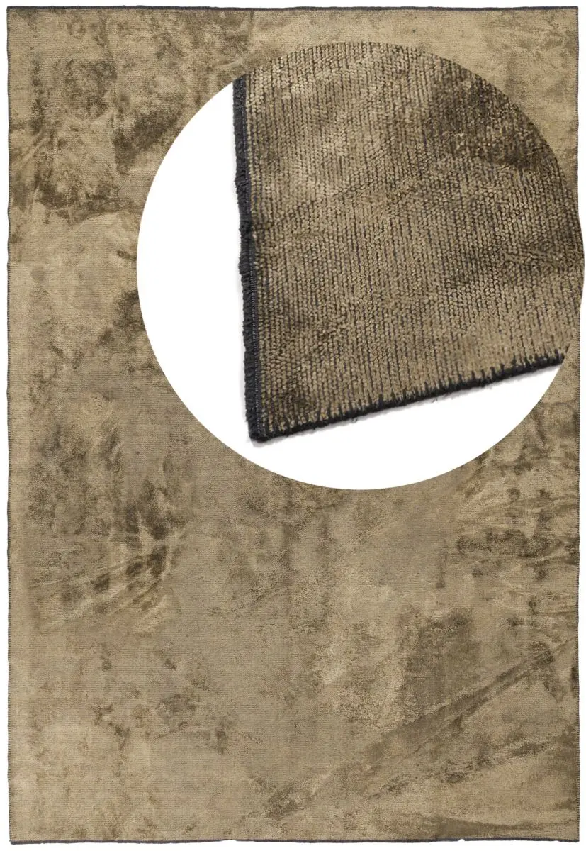 Luxusteppich Royce Gold Draufsicht mit Lupe