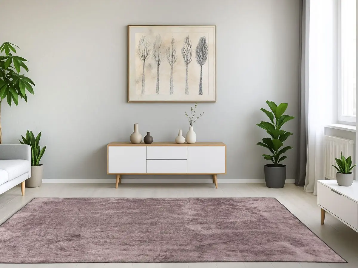 Luxusteppich Royce Mauve Milieubild