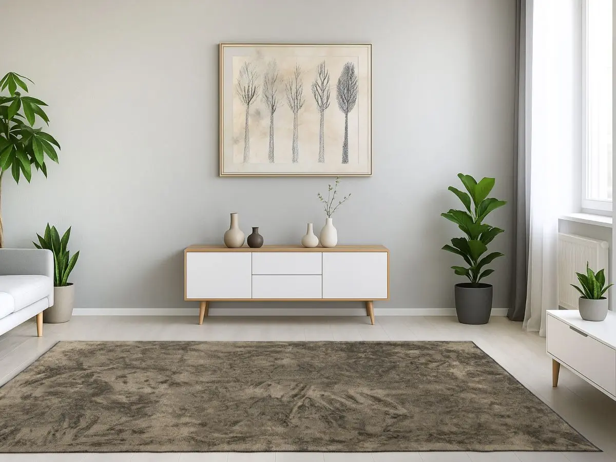 Luxusteppich Royce Taupe Milieubild