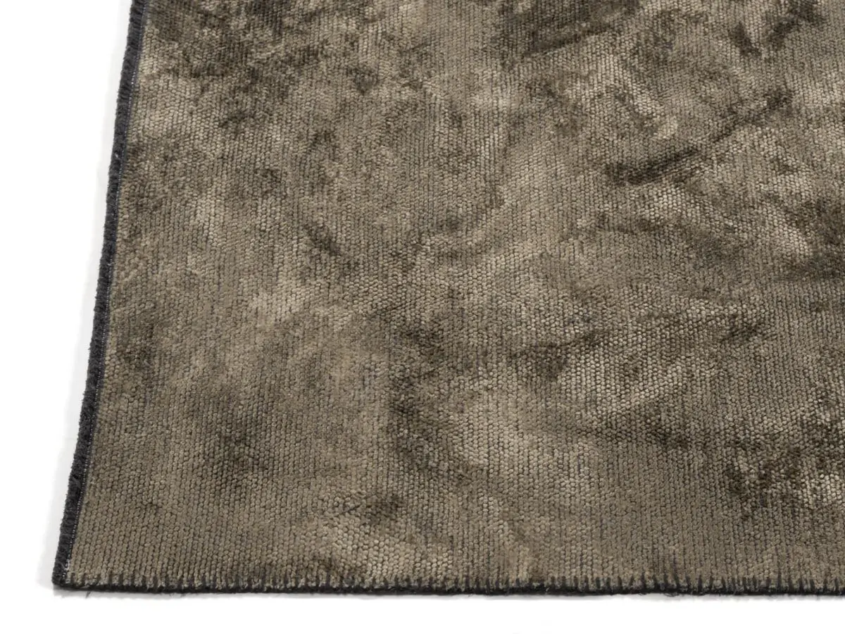 Luxusteppich Royce Taupe Ecke