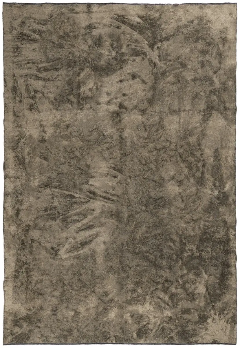 Luxusteppich Royce Taupe Draufsicht