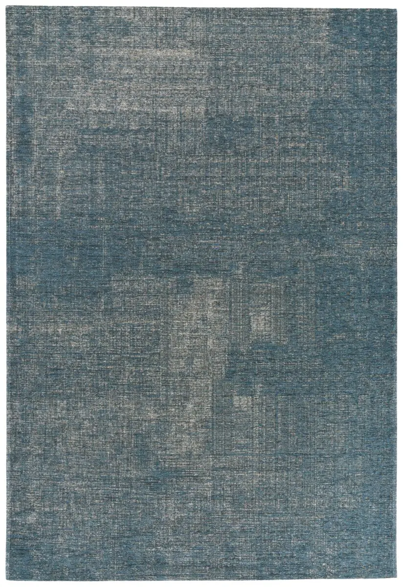 Vintage-Teppich Salamanca Hellblau Draufsicht