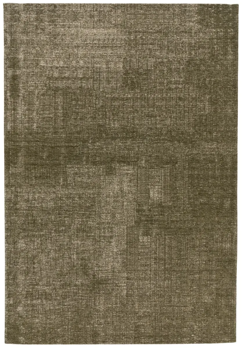 Vintage-Teppich Salamanca Olivgrün Draufsicht