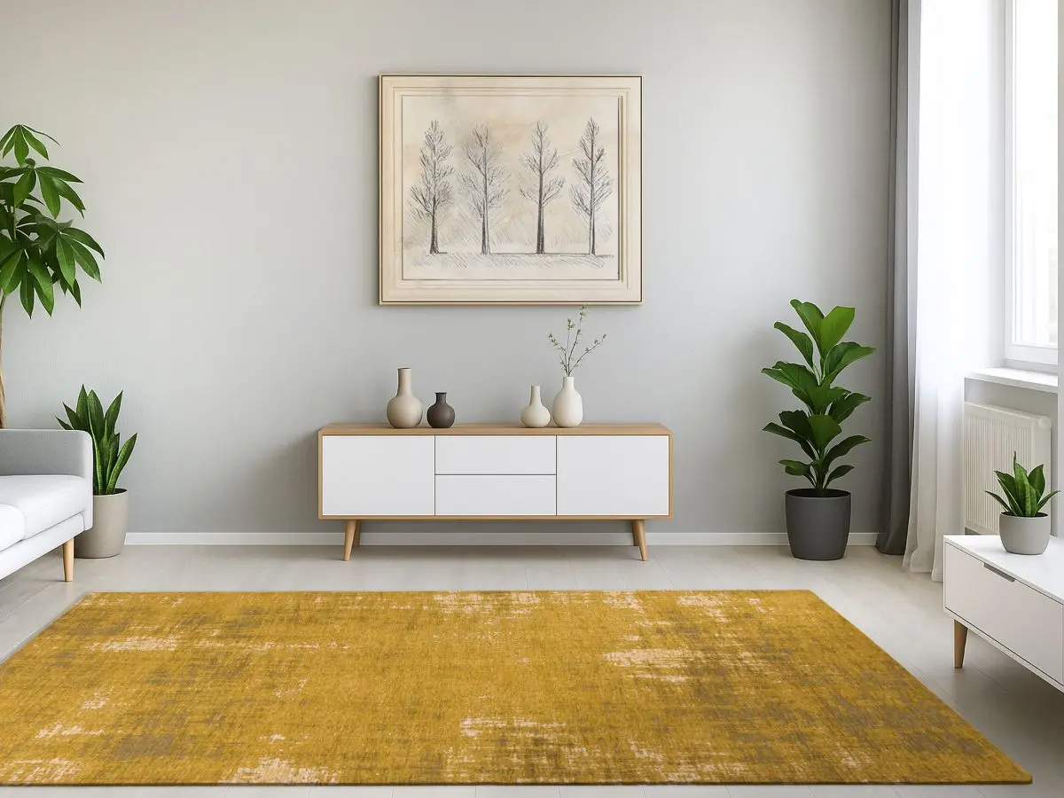 Vintage-Teppich Saragoza Gold Milieubild Vintage-Teppich Saragoza Gold Milieubild