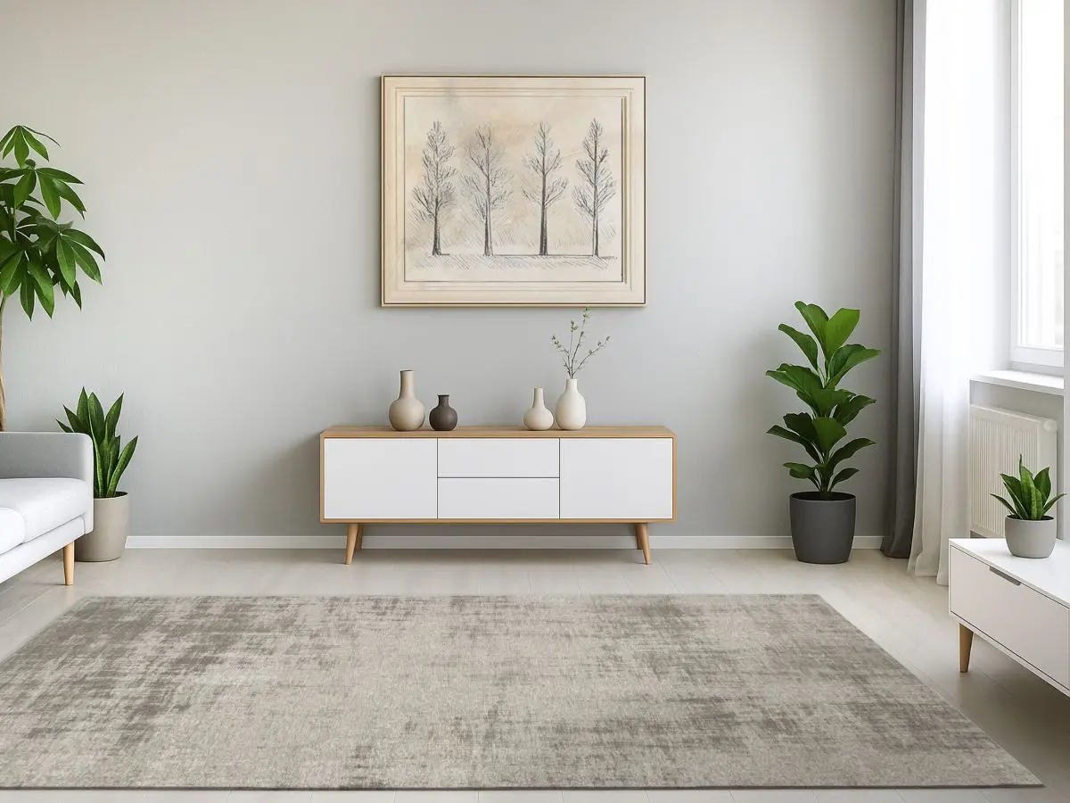 Vintage-Teppich Saragoza Beige Milieubild Vintage-Teppich Saragoza Beige Milieubild