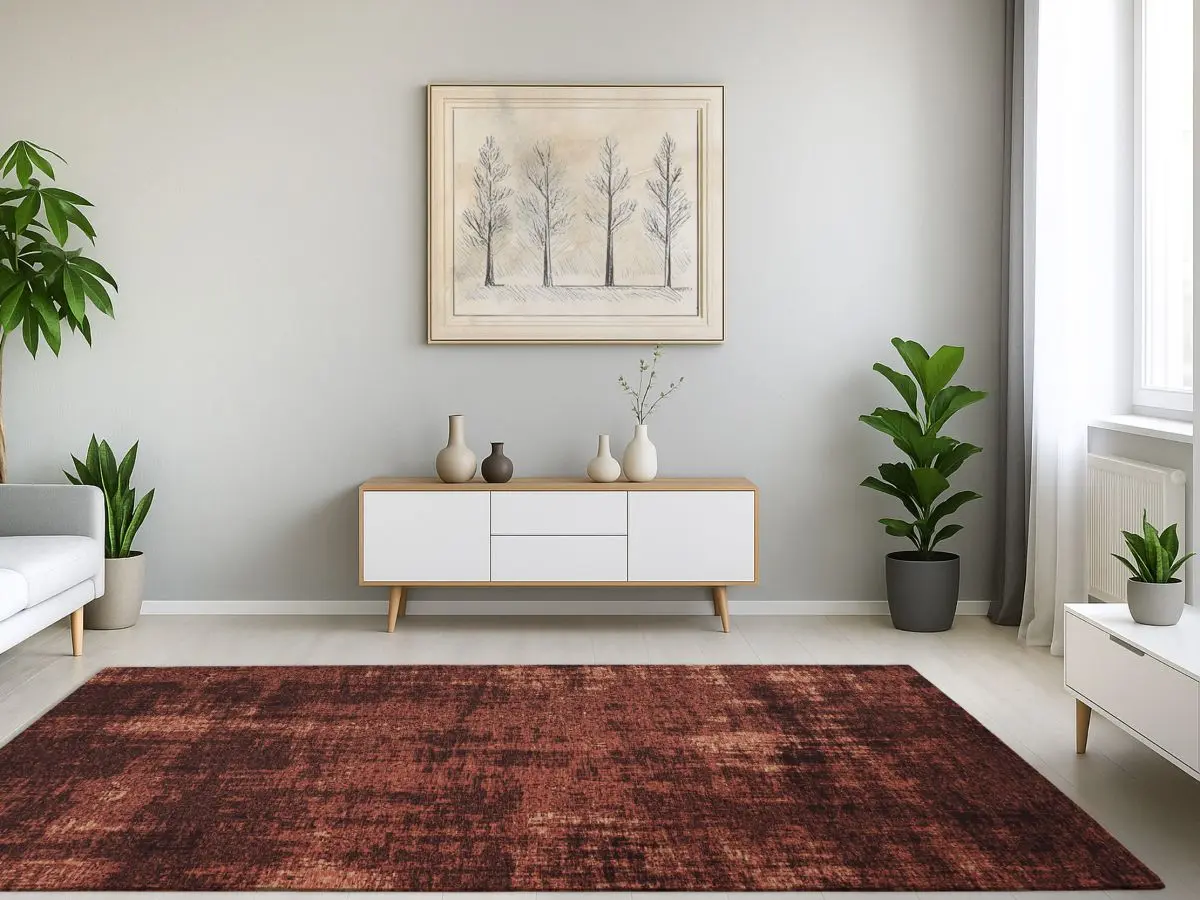 Vintage-Teppich Saragoza Kupfer Milieubild Vintage-Teppich Saragoza Kupfer Milieubild