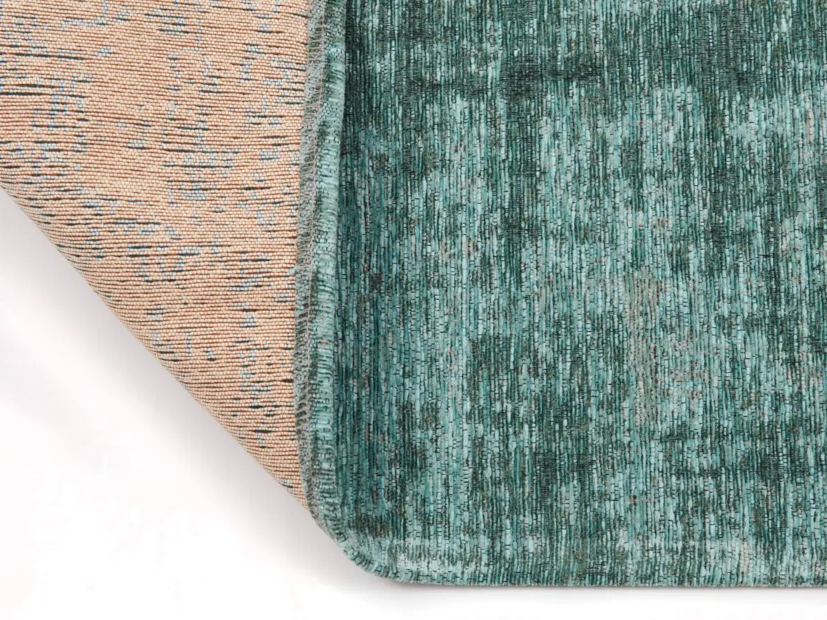 Vintage-Teppich Saragoza Petrol Rücken Vintage-Teppich Saragoza Petrol Rücken