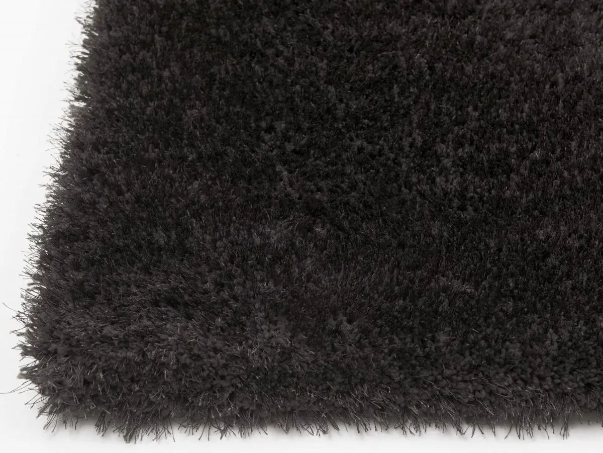Hochflorteppich Sensit Anthrazit Ecke