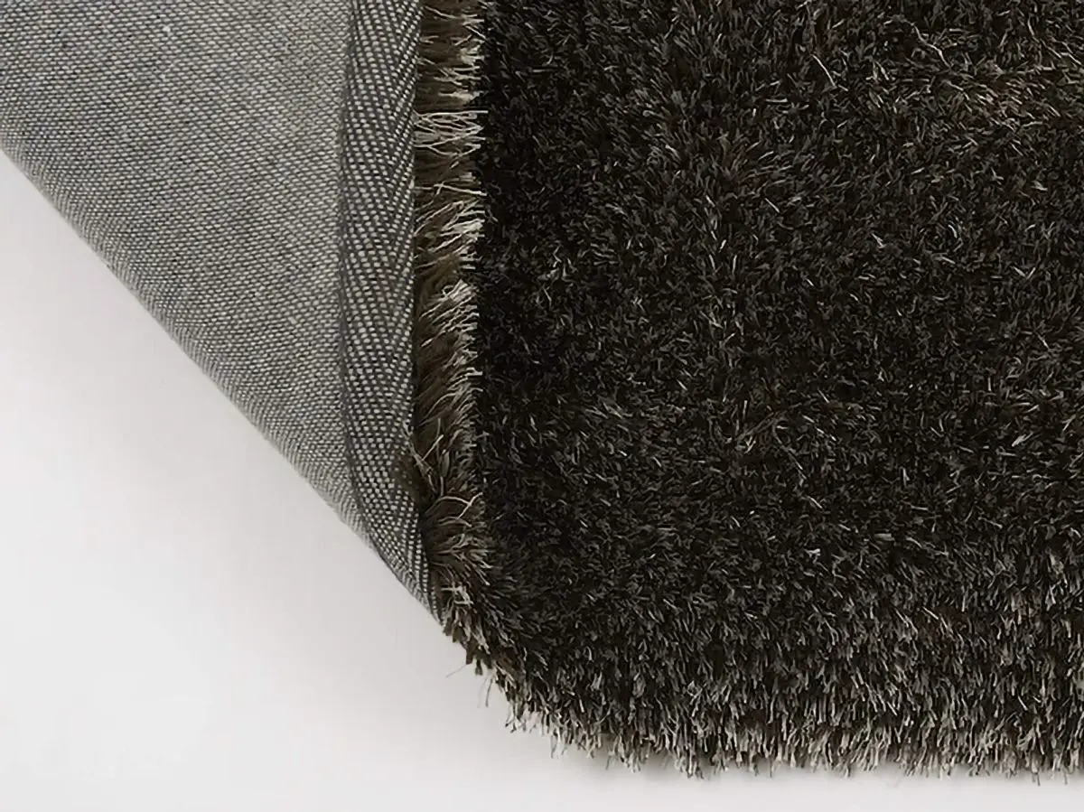 Hochflorteppich Sensit Braun Rücken