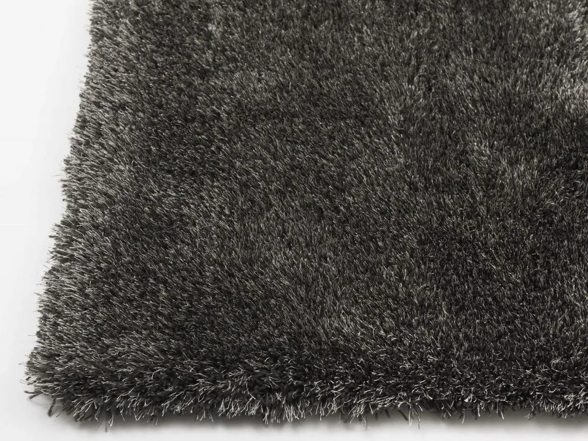 Hochflorteppich Sensit Dunkelgrau Ecke