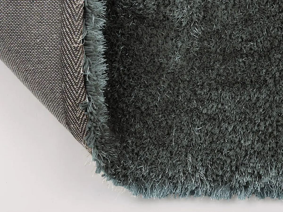 Hochflorteppich Sensit Graublau-Mix Rücken