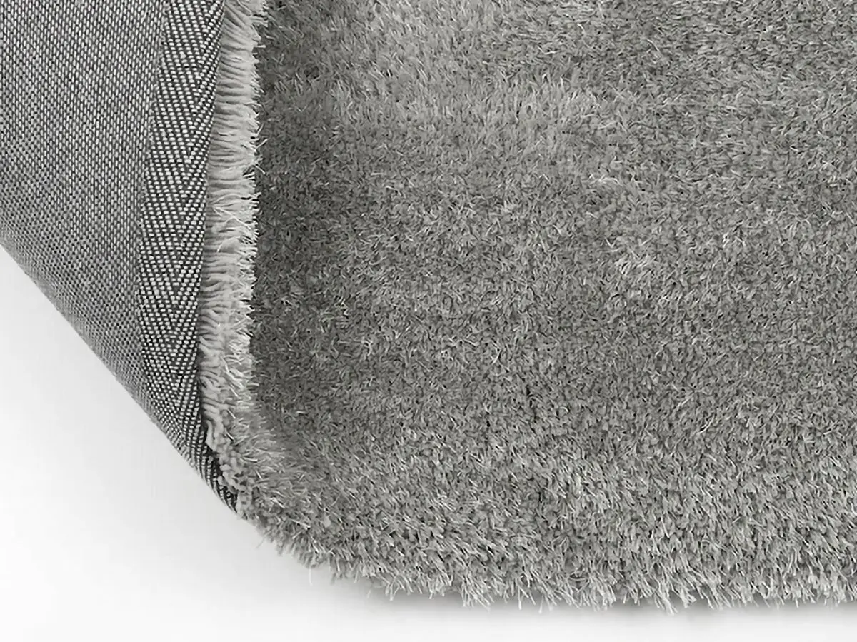 Hochflorteppich Sensit Hellgrau Rücken