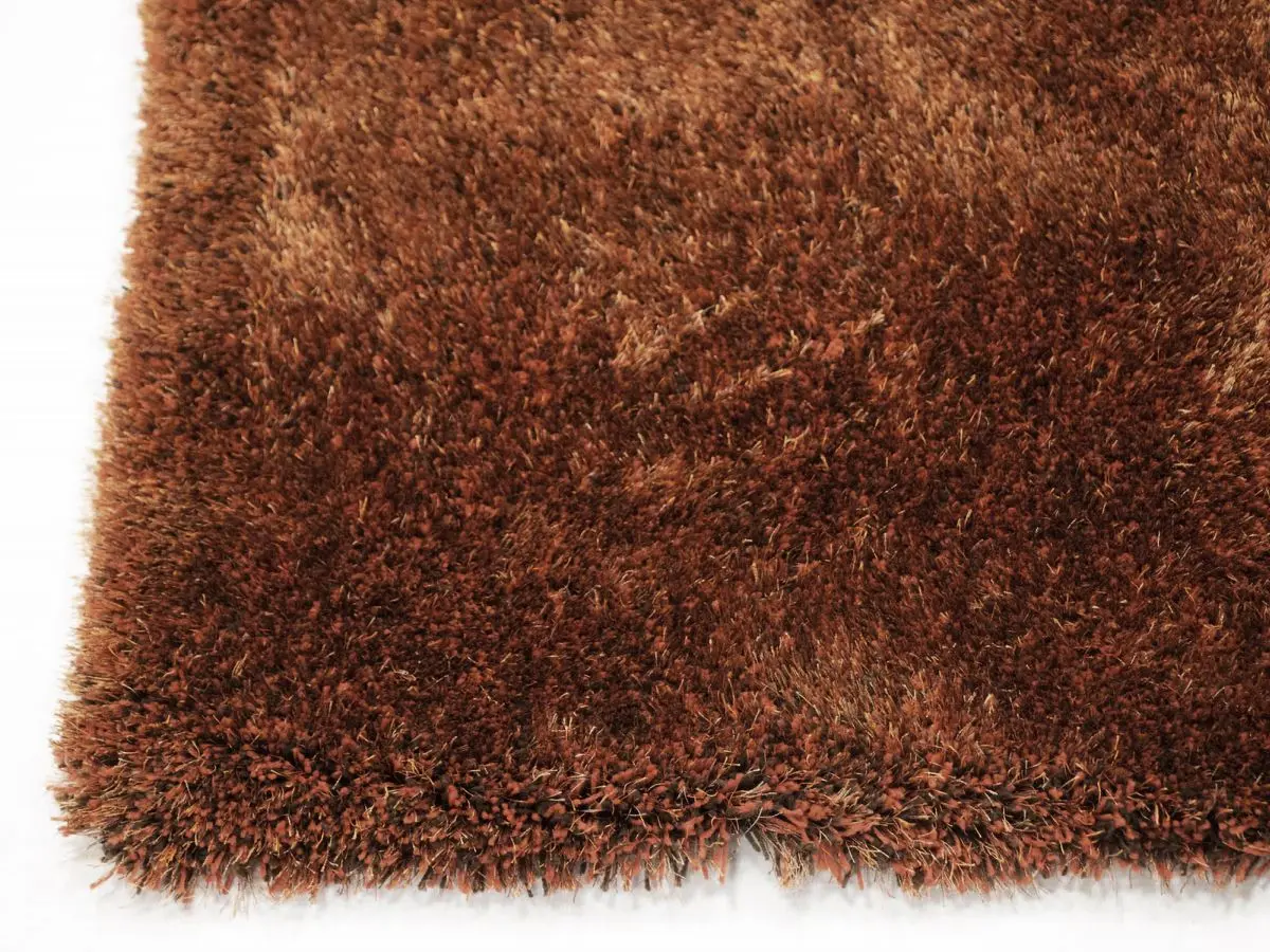 Hochflorteppich Sensit Orange Ecke