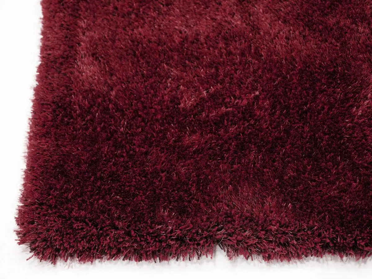 Hochflorteppich Sensit Rot Ecke