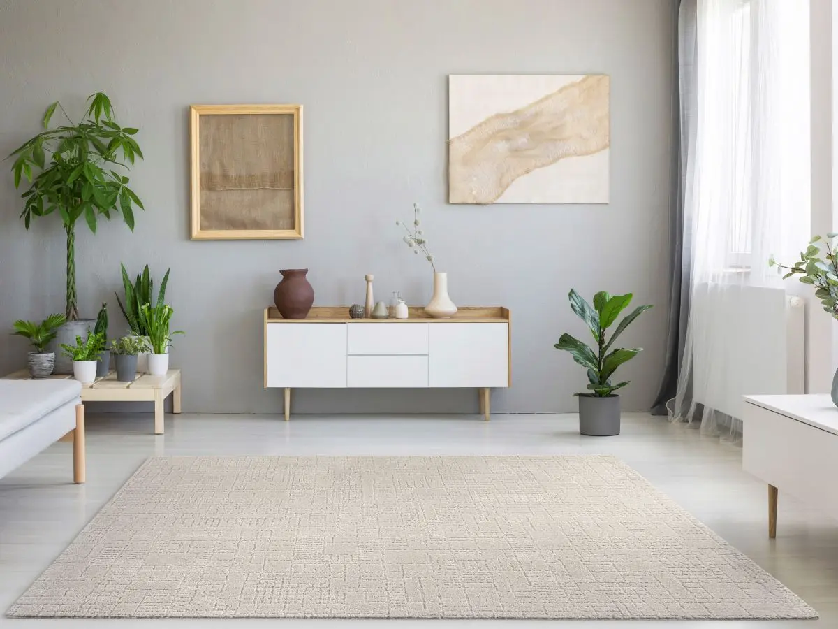 Kurzflorteppich Tredito Ivory Milieubild