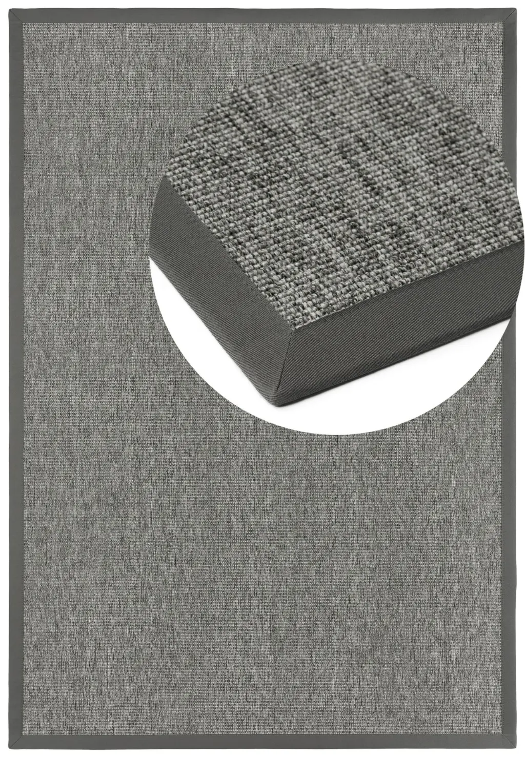 Naturino Basic S2 Platinum 003 Bouclé top view with magnifying glass